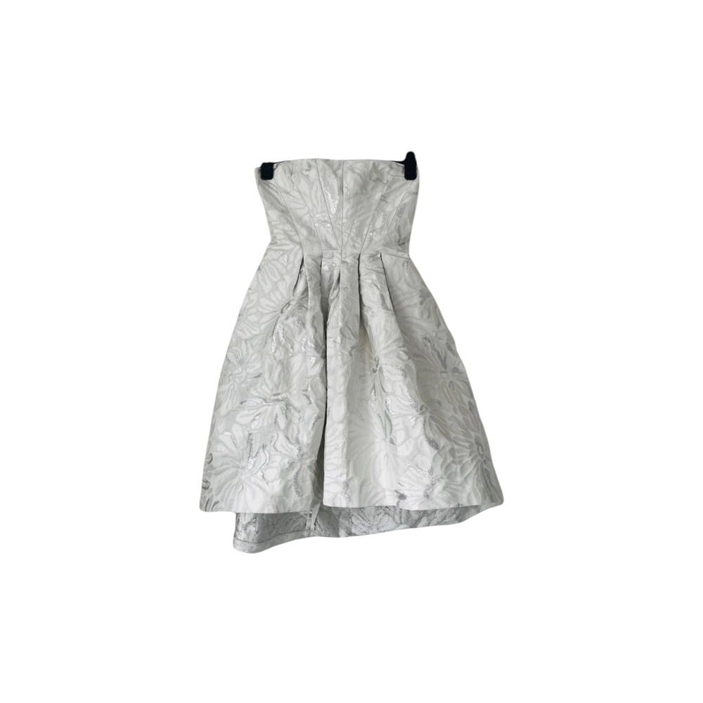 Vera Wang Embroidered Lace Fit & Flare Dress strapless